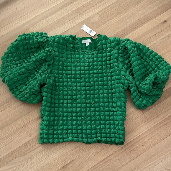 Green Textured Women's Top - Picture 10 of 15